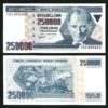 Turkey 250000 Lira 1970 (1998), UNC-, 5 Pcs LOT, Consecutive, P-211, Prefix I 01 - Image 3