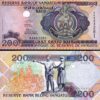 Vanuatu 200 Vatu 1995, UNC, 5 PCS Consecutive LOT, P-8a, Prefix AA - Image 3