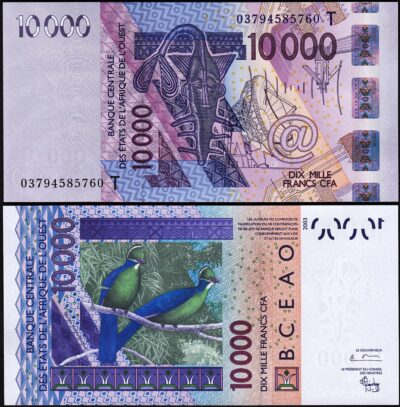 West African States, (T) TOGO 10000 Francs 2003, UNC, P-818Ta