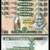 Zambia 20 Kwacha 1980 1988, UNC, 20 Pcs LOT, Consecutive, P-27e - Image 3