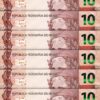 Brazil 10 Reais ND 2010, UNC, 10 Pcs LOT, Consecutive, Prefix FH, P-254