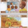 Central African States, CHAD 500 Francs 2002, UNC, 10 Pcs LOT,Consecutive P-606C - Image 4