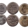Colombia 5 (x) 5 PCS Coin Set 20 50 100 200 500 Pesos 2007 to 2011, UNC BIMETAL - Image 3