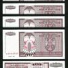 Croatia 50000000 - 50,000,000 Dinara Million,1993, UNC, 5 Pcs LOT, P-R14a, A 01