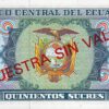 Ecuador 500 Sucres 1984, Specimen UNC, P- 124s, Serial 00000000 NO 49 - Image 3
