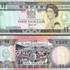 Fiji 1 Dollar 1993, UNC, 2 Pcs PAIR, Consecutive, P-89a, Queen Elizabeth II - Image 3