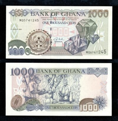 Ghana 1000 Cedis 2003, UNC, P-32