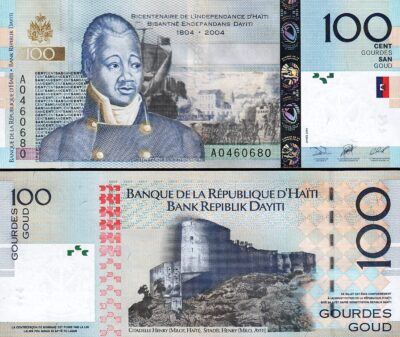 Haiti 100 Gourdes 2004, UNC, Commomarative, P-275a, Prefix A
