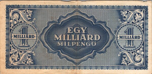 Hungary 1 Milliard Milpengo, 1946, Fine Condition, P-131 - Image 3