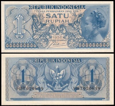 Indonesia 1 Rupiah 1956 UNC, P-74