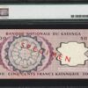 KATANGA 500 FRANCS 1962 **SPECIMEN** PMG 63 CHOICE UNC P 13s ZZ 000000 - Image 3