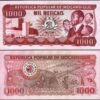 Mozambique 1000 Meticais 1983,  UNC,  P-132a
