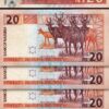 Namibia 20 Dollars, 2002, UNC, 20 Pcs LOT,  P-6 - Image 3
