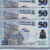 Nigeria 50 Naira 2021, UNC, 5 Pcs LOT, Consecutive, P-New, Polymer