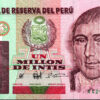 Peru 1000000 - 1 Million Intis 1990, RADAR 4200024 7 DIGIT, UNC, P-148