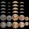 Qatar UNC, 5 x 5 Pcs Coin SET, 1 5 10 25 50 Dirhams 2016