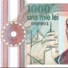 Romania 1000 Lei 1991, LOW Serial Number, 000901, UNC, P-101A, Prefix A0005