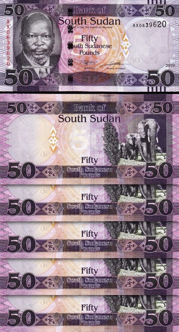 South Sudan 50 Pounds 2019, UNC, 20 Pcs LOT, Consecutive, P-14d - Image 3