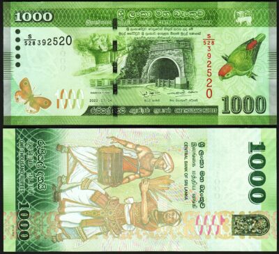 Sri Lanka 1000 Rupees 2022, UNC, P-127 New