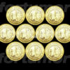 Turkey 1 Lira 2021 100th Year Awarding Veterans to Gaziantep 10 PCS Coin Bimetal