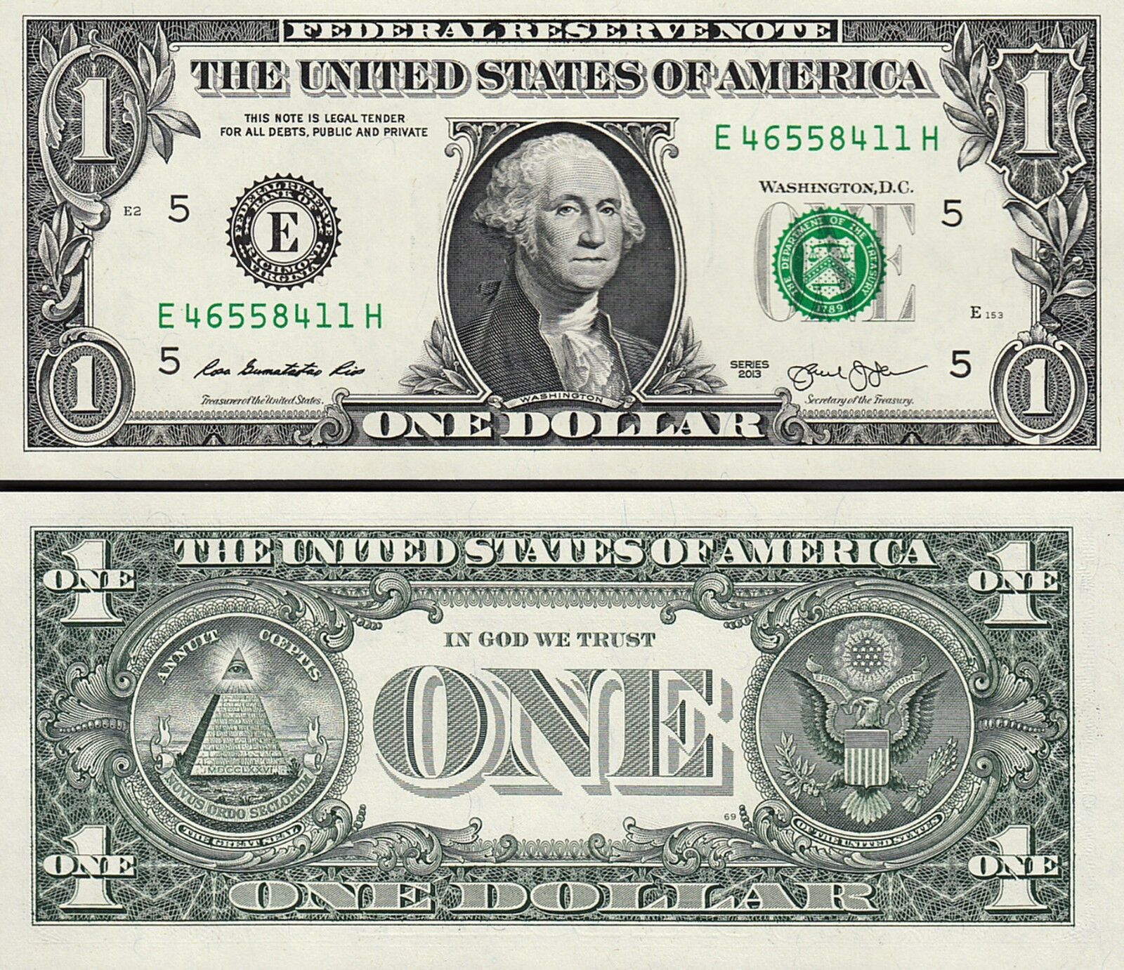 USA US 1 $ DOLLAR FRN 2013 UNC E – 5 – RICHMOND / VIRGINIA – Fortumor ...