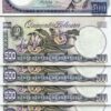 Venezuela, 500 Bolivares, 1998, UNC-, 5 Pcs LOT, Consecutive, P-67f