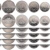 Bolivia UNC, 5 (x) 6 COINS SET, 10 20 50 Centavos 1 2 5 Bolivianos 2010-2012
