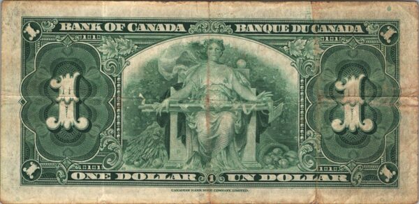 Canada 1 Dollar 1937, VF, P-58d - Image 3