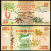 Cook Islands 20 Dollars 1992, AUNC / UNC, 10 PCS LOT, Prefix AAA P-9,Little Pale - Image 4