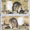 France 500 Francs 1987, UNC, 2 Pcs PAIR, Consecutive, P-156f, Pascal - Image 3