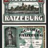 Germany, Ratzeburg 50 Pfennig 1921, 5 Pcs LOT, UNC, Razivia The Counselor - Image 3