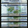 Guinea 20000 Francs 2015, UNC, 5 PCS Consecutive LOT, P-50