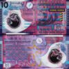 Hong Kong 10 Dollars 2014, UNC, 5 Pcs LOT, P-401d, Polymer - Image 3