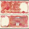 Indonesia 100 Rupiah 1984, REPLACEMENT, UNC, 5 PCS LOT, P-122s, Pigeon - Image 3