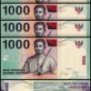 Indonesia 1000 Rupiah 2000 2007, UNC, 10 Pcs LOT, P-141h - Image 3