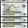 Kenya 50 Shillings 1987, UNC, 5 PCS Consecutive LOT, P-22d