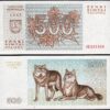 Lithuania 500 Talonu 1993, UNC, BUNDLE, Pack 100 PCS, Wolves, P-46 - Image 4