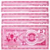 Macedonia 25 Denar 1992, UNC, 5 PCS LOT, Consecutive, P-2, First Issue