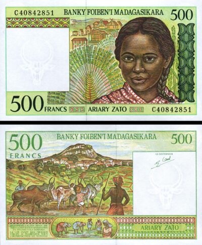 Madagascar 500 Francs, 1994, UNC, P-75b