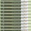 Malawi 5 Kwacha 1997, UNC, 20 Pcs LOT, Consecutive, P-36a