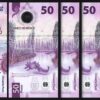 Mexico 50 Pesos 2022, UNC, POLYMER, 5 Pcs LOT, P-New Date, New Signature