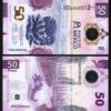 Mexico 50 Pesos 2022, UNC, POLYMER, 5 Pcs LOT, P-New Date, New Signature - Image 4