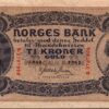 Norway 10 Kroner 1942, UNC-, P-8c