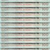 Peru 100 Soles De Oro 1976, UNC, 20 Pcs LOT, P-114, Prefx AA 00*****