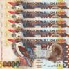 ST. SAINT THOMAS & PRINCE 50000 DOBRAS 1996, UNC, 5 PCS LOT, P-68a