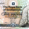 Scotland 5 Pounds 2005, UNC, RADAR No 1830381 Royal Bank of Scotland, Comm P-365