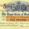 Scotland 5 Pounds 3 Jan 1963, AU, P-323c