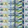 Sierra Leone 10 Leones 2022, UNC, 10 Pcs LOT, Consecutive, P-New Design