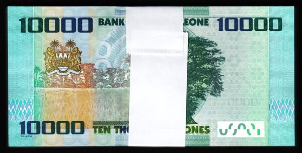 Sierra Leone 10000 Leones 2021, UNC, ½ BUNDLE, Pack of 50 PCS, Consecutive,P-33f - Image 3