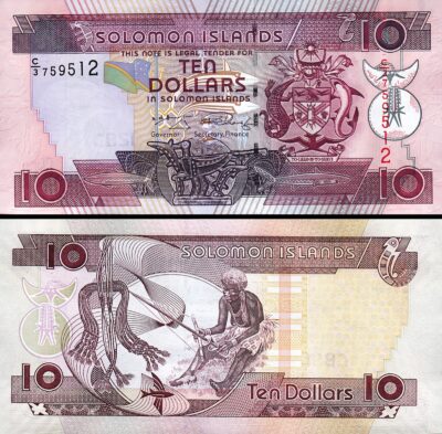 Solomon Islands 10 Dollars 2004 2006, UNC, P-27, Prefix C/3